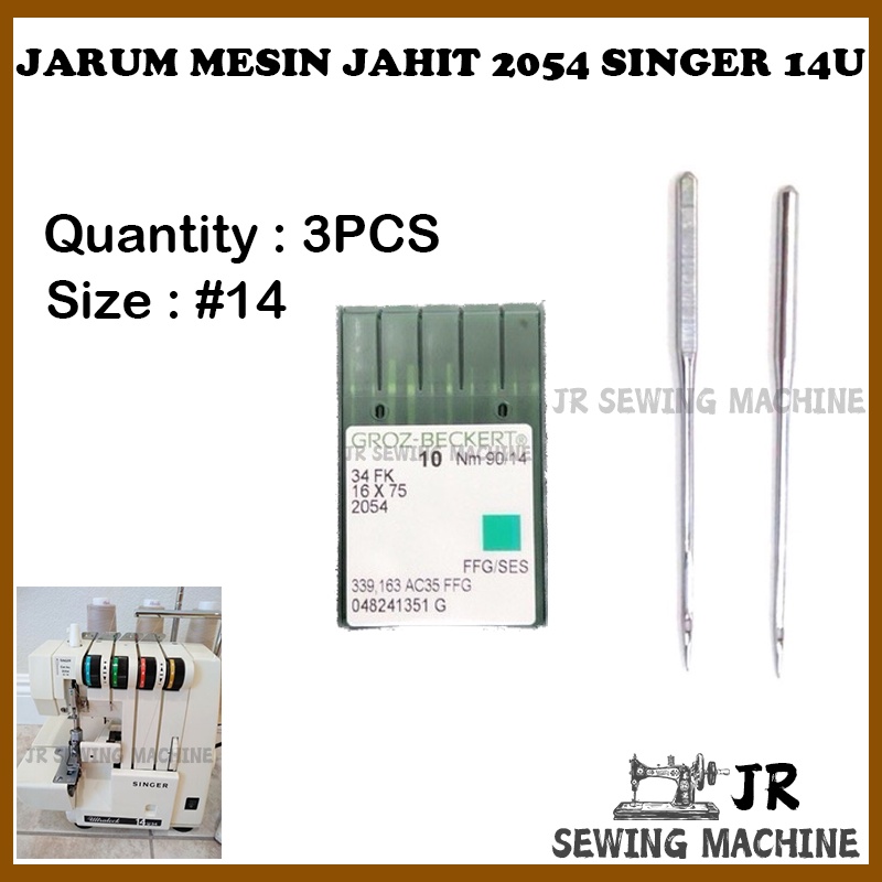 jarum mesin jahit tepi singer 14U / 2054 jarum mesin singer 14u ...