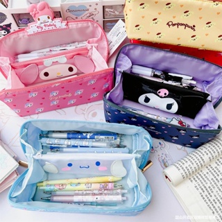 1pc Blue Large Capacity Stationery Pencil Case Kawaii Macaron Color Pencil  Case Cute Pencil Pouch For Girls Boys Student Aesthetic Pencil Case For  Middle High School Office