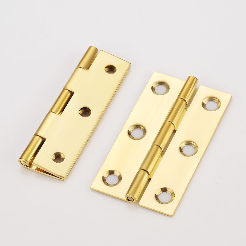 Pure Copper Flat Hinge OldFashioned Door Hinge Wooden Kitchen