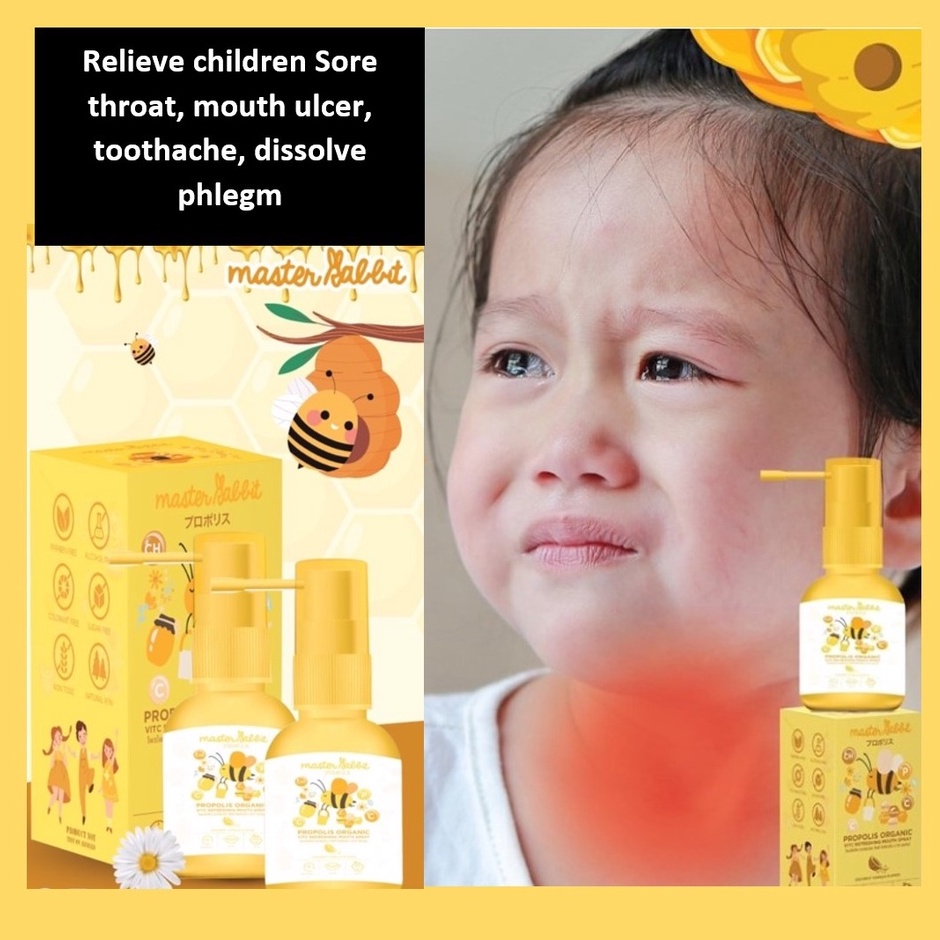 Rabbit Master Sore Throat Spray Children Baby Relieve Sore Throat
