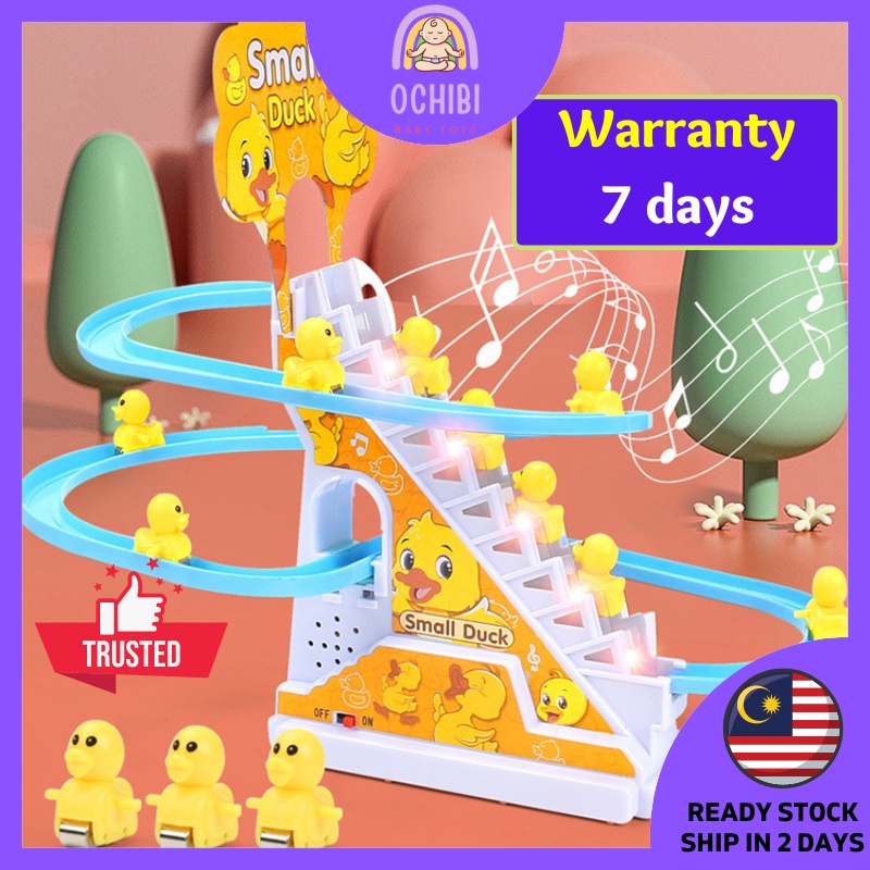 Tiktok Little Duck Stair Climbing Track Toy With Dynamic Music And ...