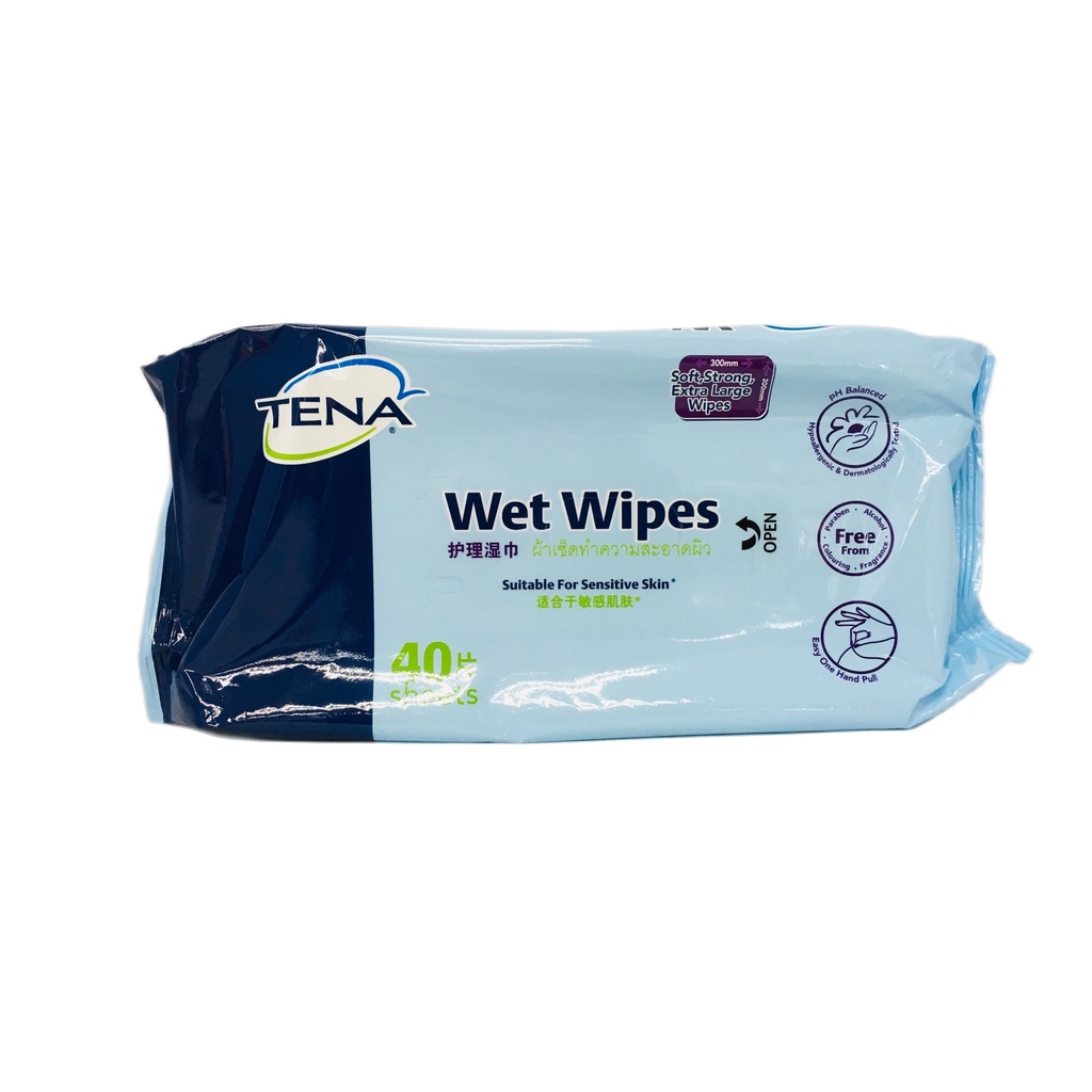 TENA Wet Wipes (40's x 1 Pack) Shopee Malaysia