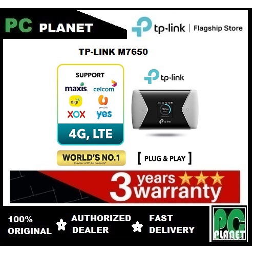 TP-LINK M7650 600 Mbps LTE-Advanced Mobile Wi-Fi | Shopee Malaysia