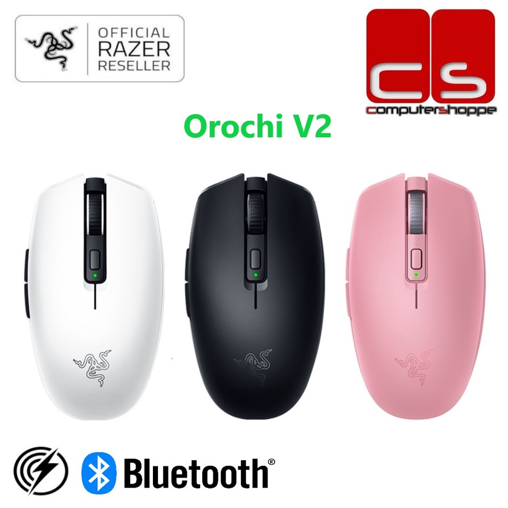 Razer Orochi V2 Wireless Gaming Optical Mouse White Bluetooth  Ultra-lightweight