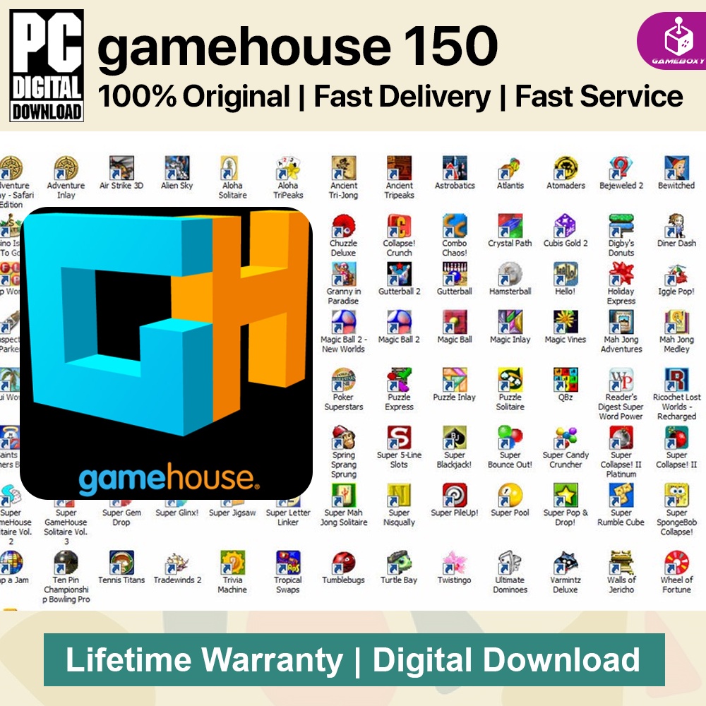 [PC GAME] GameHouse 150 Classic Games Collection [DIGITAL DOWNLOAD ...