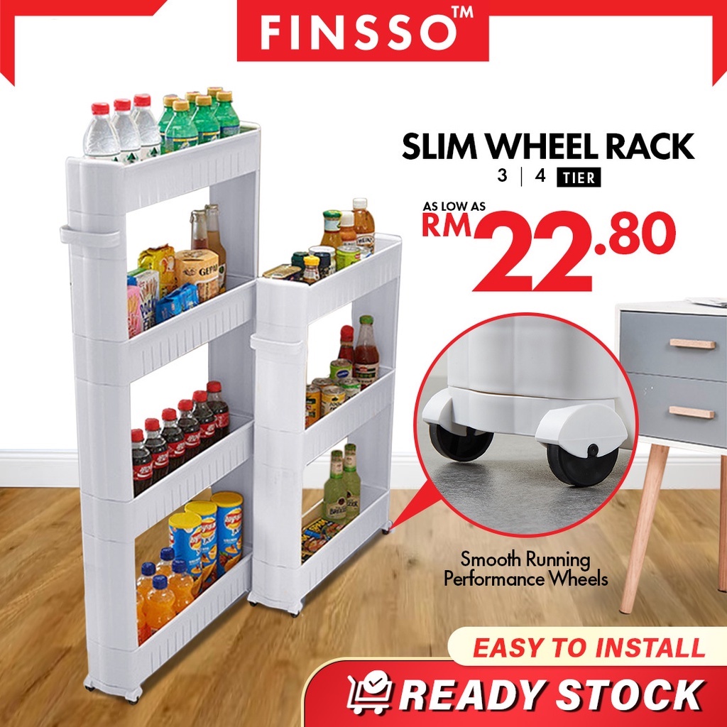 NEW ARRIVAL !!! FINSSO : Space Savers-3 Tier Slim Wheel Kitchen ...