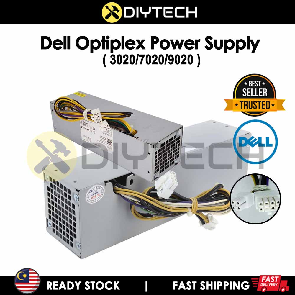 Used Dell 255W Power Supply Unit For OptiPlex 3020, 7020, 9020 SFF | Model 0NT1XP
