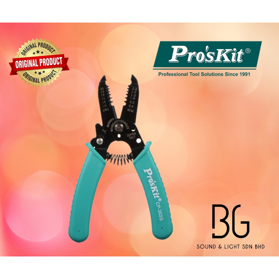 PRO'SKIT CP302G / CP-302G PRECISION WIRE STRIPPER (AWG 20/18/16/14/12 ...