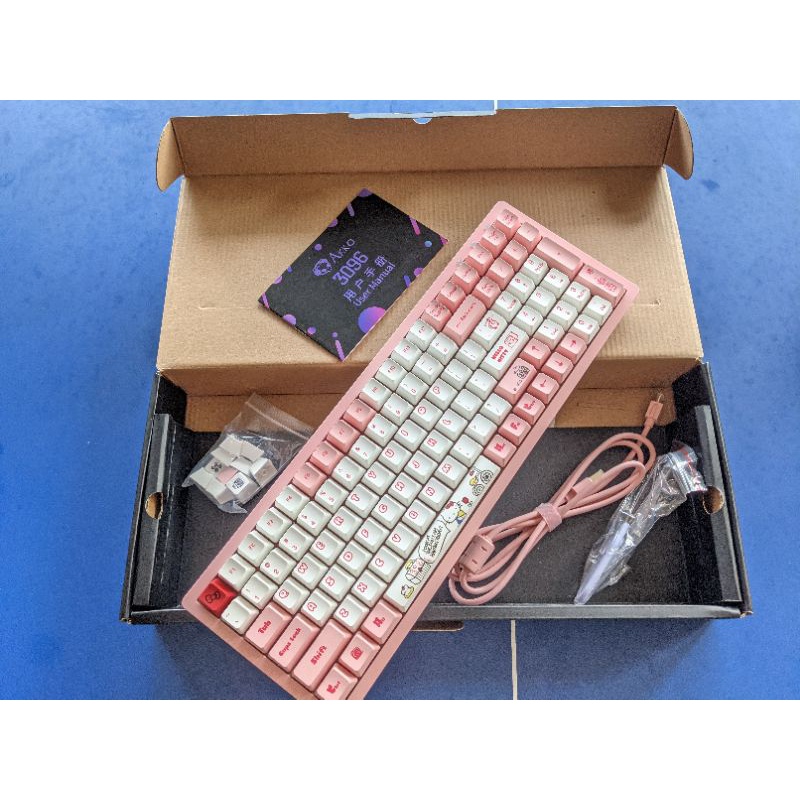 (NEW) (ORIGINAL) SANRIO HELLOKITTY AKKO MECHANICAL KEYBOARD (3096) TTC ...