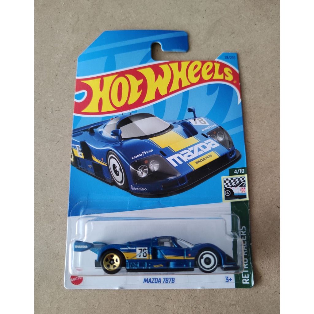 Hot WHEELS MAZDA 787B GOODYEAR Blue Yellow | Shopee Malaysia