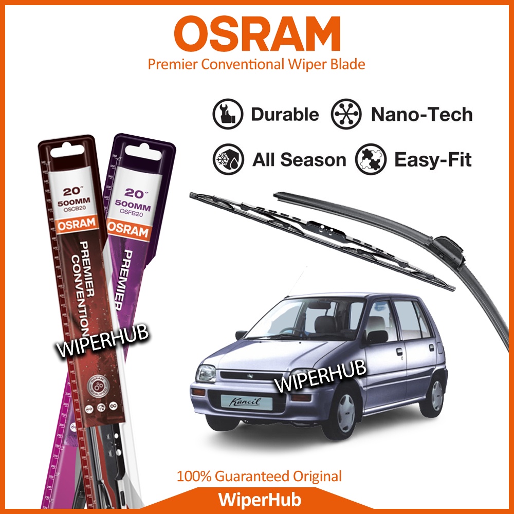 Osram Perodua Kancil 19942003 Premier Conventional Flat Wiper Blade