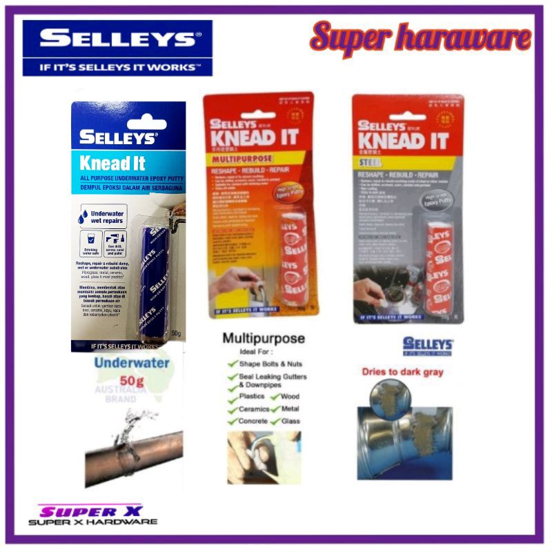 Silicone Rubber Compound Selleys Knead It Multi-Purpose Repair