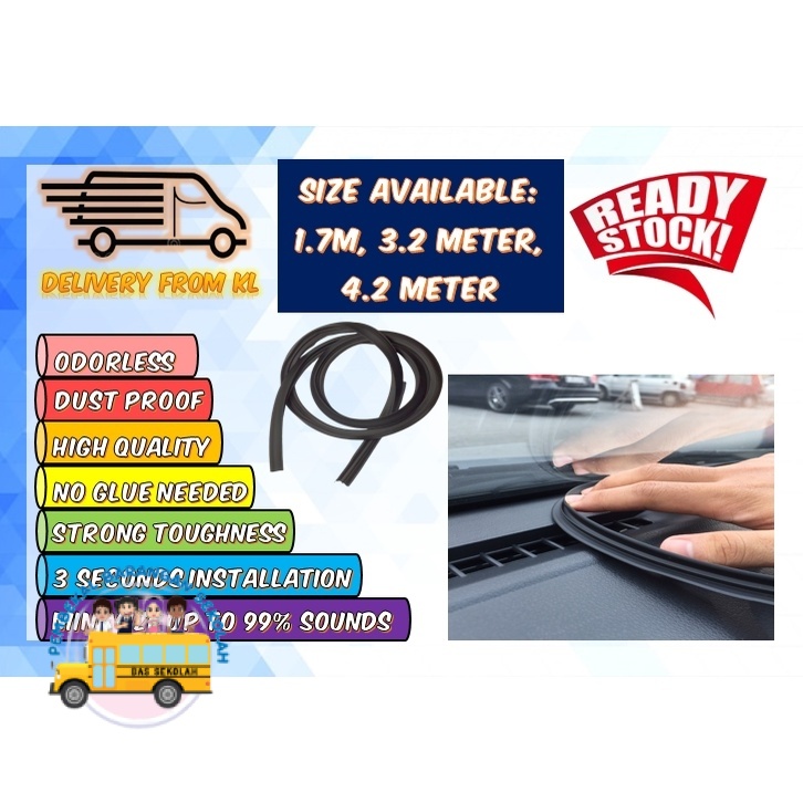 New Upgrade Car Dashboard Reduce Sound Of Vibration Rubber Seal