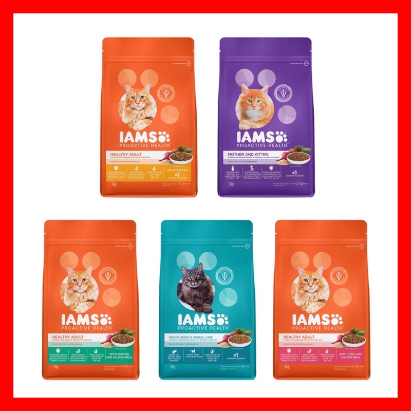 IAMS Cat Dry Food 1kg /Healthy adult/Royal Canin Katten Shopee Malaysia