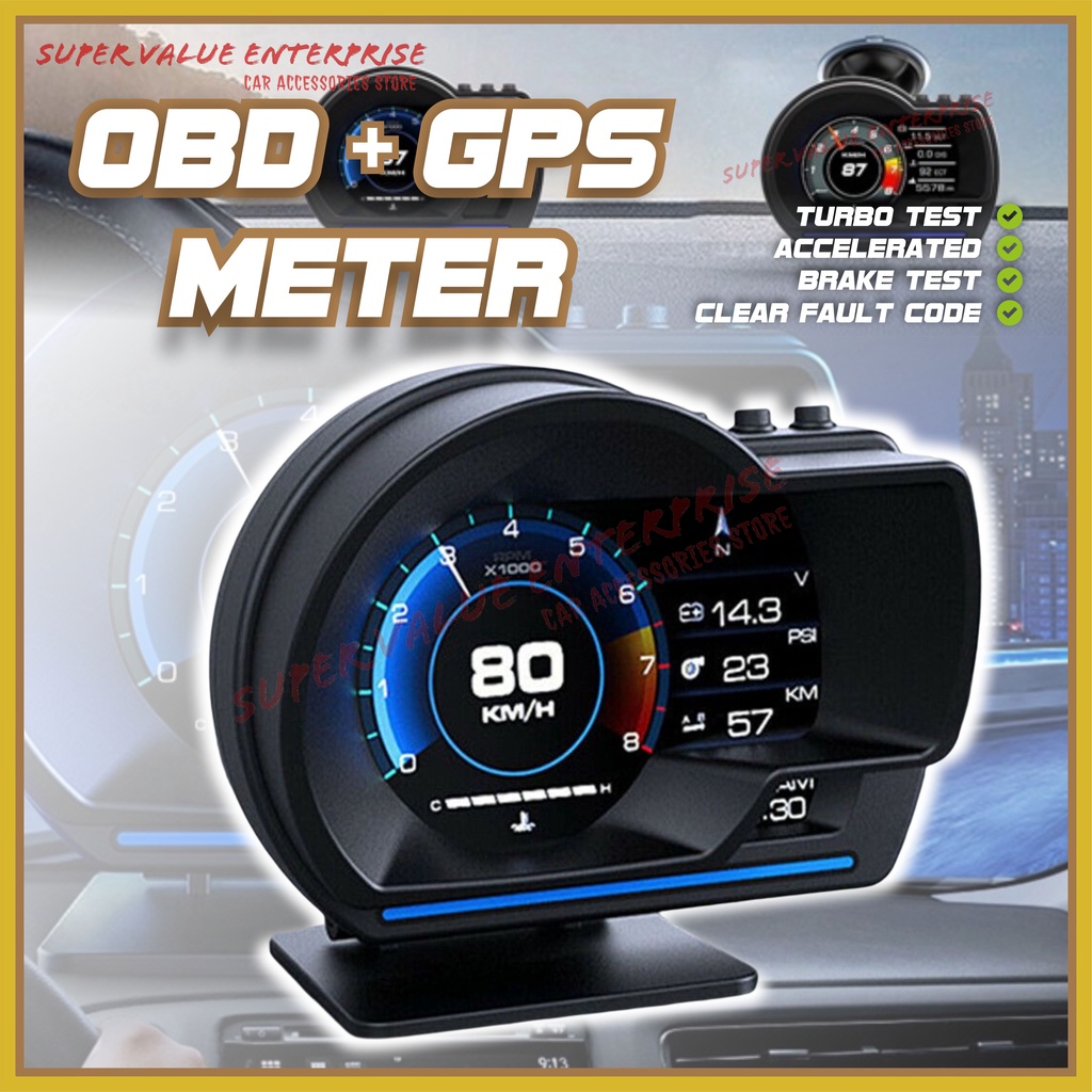 P6 OBD Gauge Meter OBD2 Meter OBD+GPS P6 OBD2 DIGITAL METER for PROTON