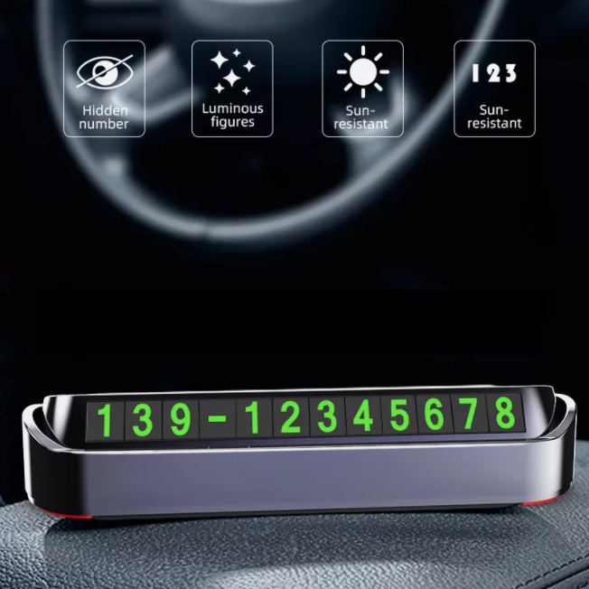 readystock Phone Number Card Plate Car Sticker Telephone Number Car