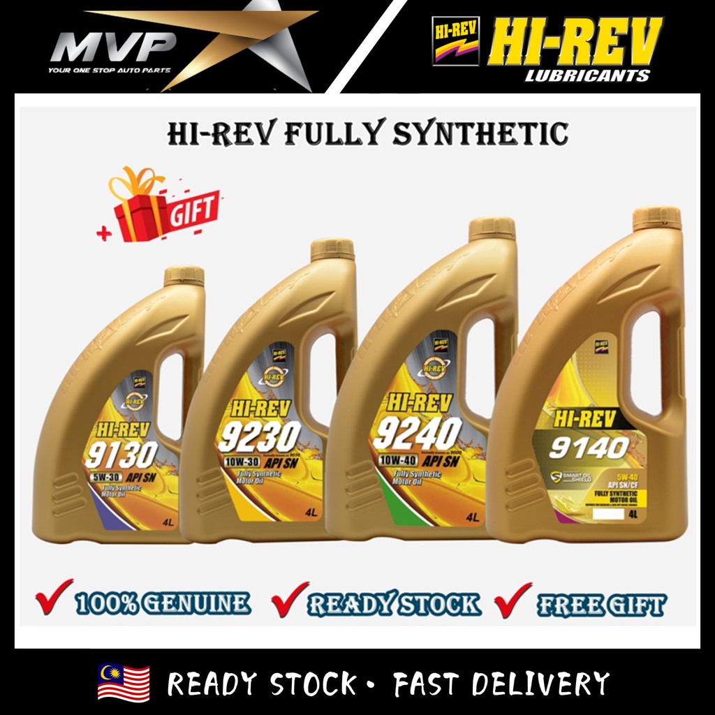 Hirev Fully Synthetic Car Engine Oil 5w30 5w40 10w30 10w40 Made In