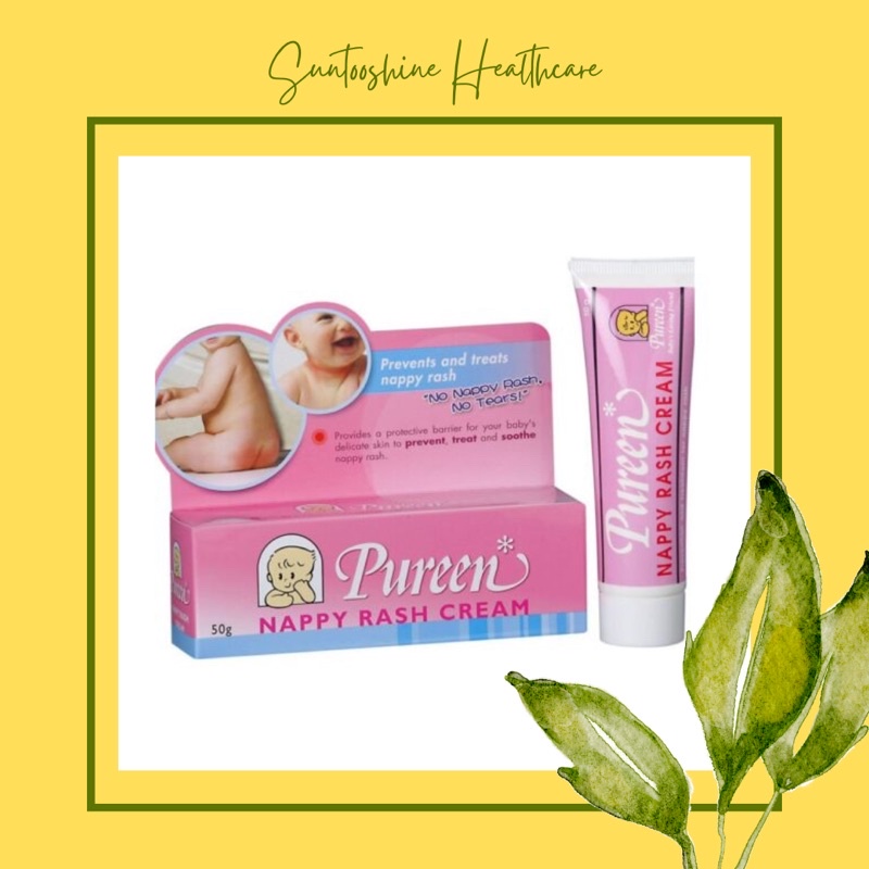PUREEN NAPPY RASH CREAM 50G (treatment of nappy rash, nappy redness