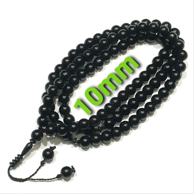 [Raya 2024] Tasbih BATU BLACK ONIX 10MM 99 Beads Pendulum 2 | Shopee ...