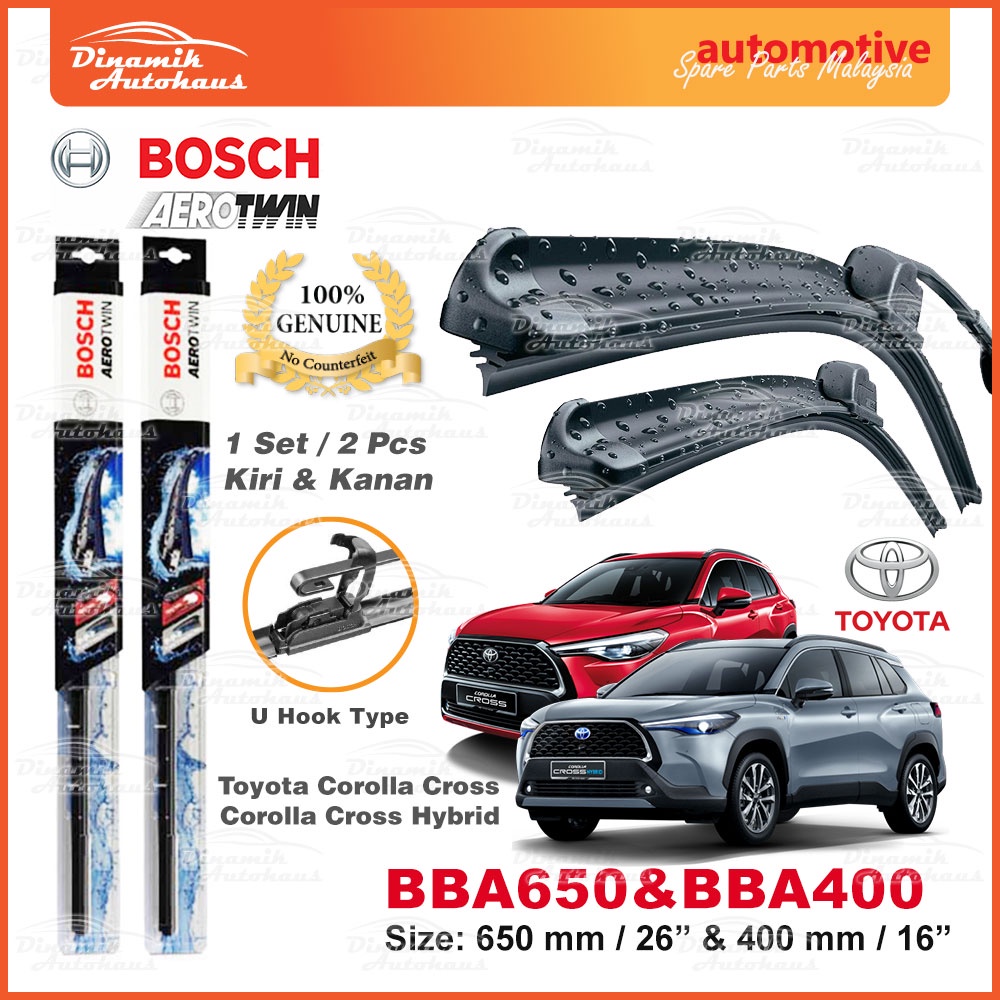 Toyota Corolla Windshield Wiper Size