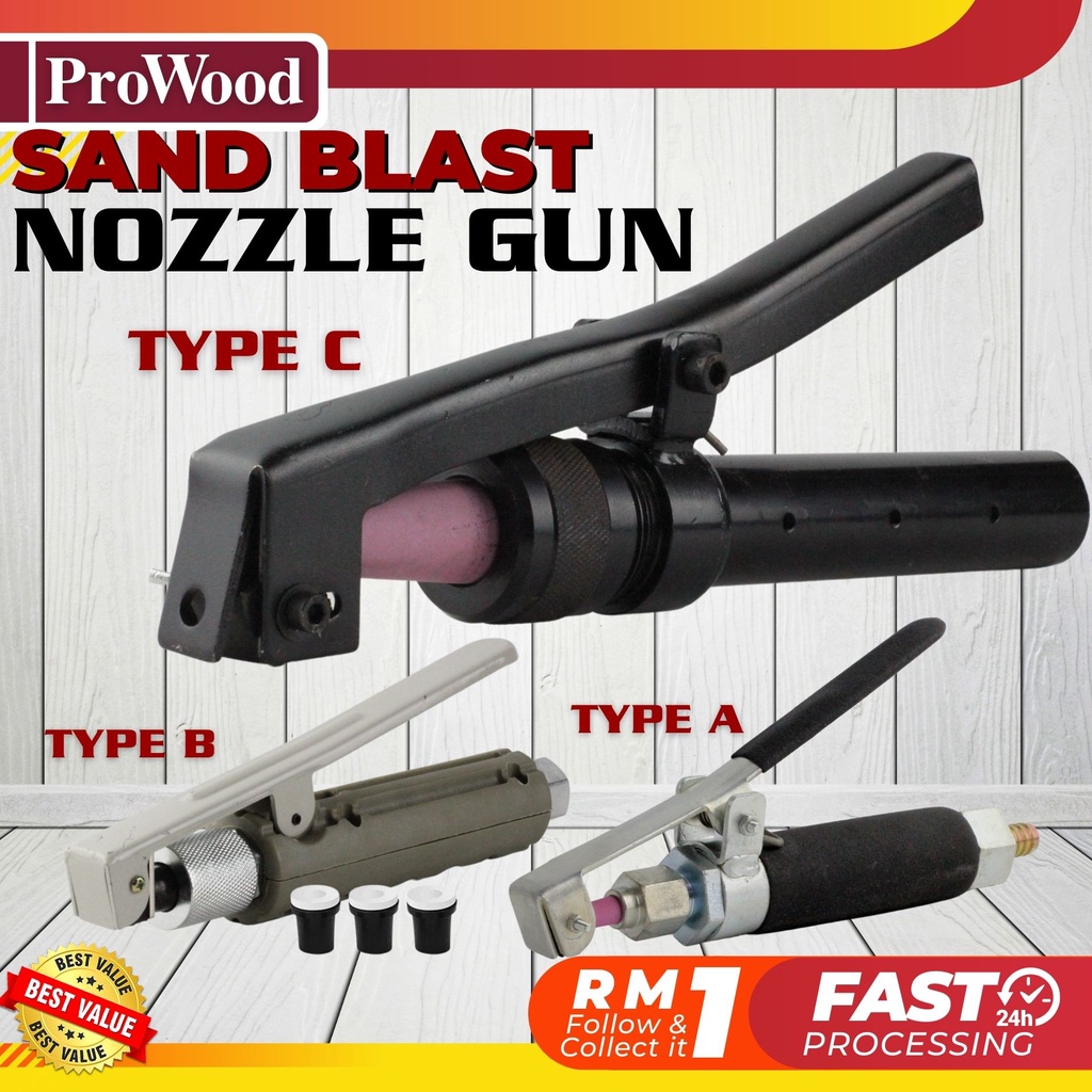 Abrasive Sand Blast Nozzle Gun Valve Kit Blaster Blasting Machine