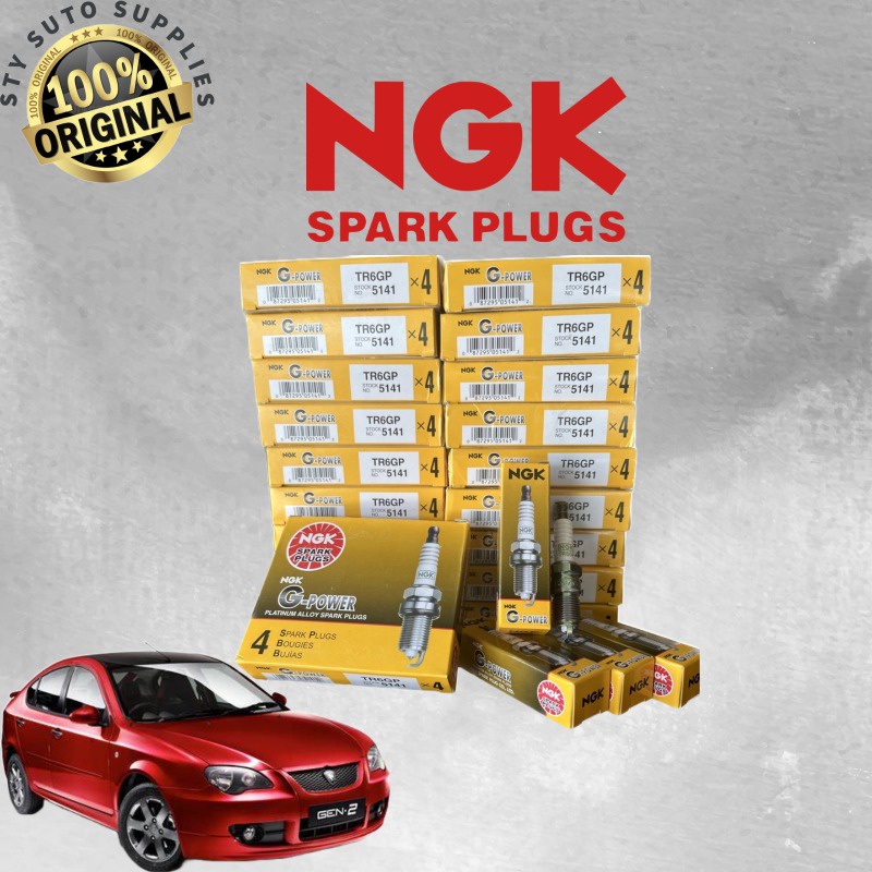 NGK GPOWER TR6GP PLATINUM SPARK PLUG FOR PROTON GEN2 / PERSONA / SAGA