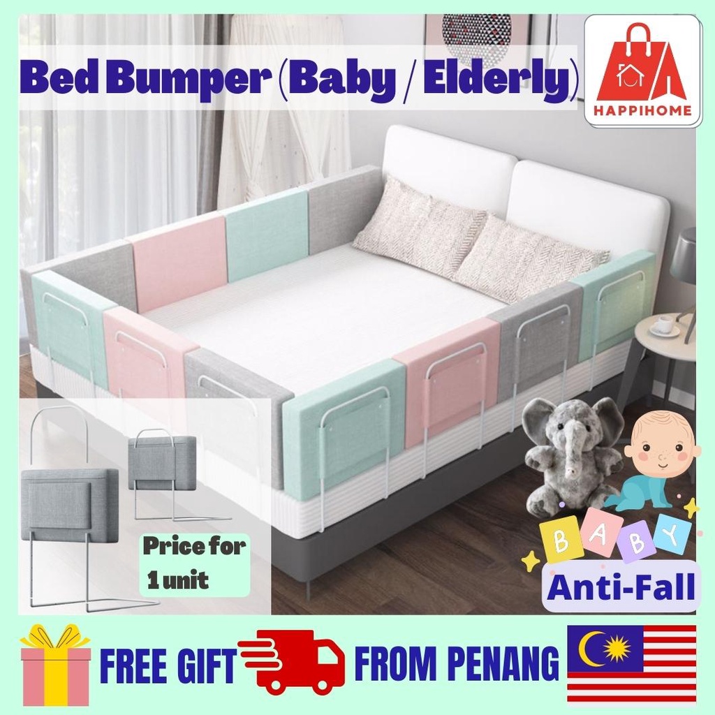 Baby Bumper Bed Soft Cushion Safety Bed Fence Crib Rail Fall Protection ...