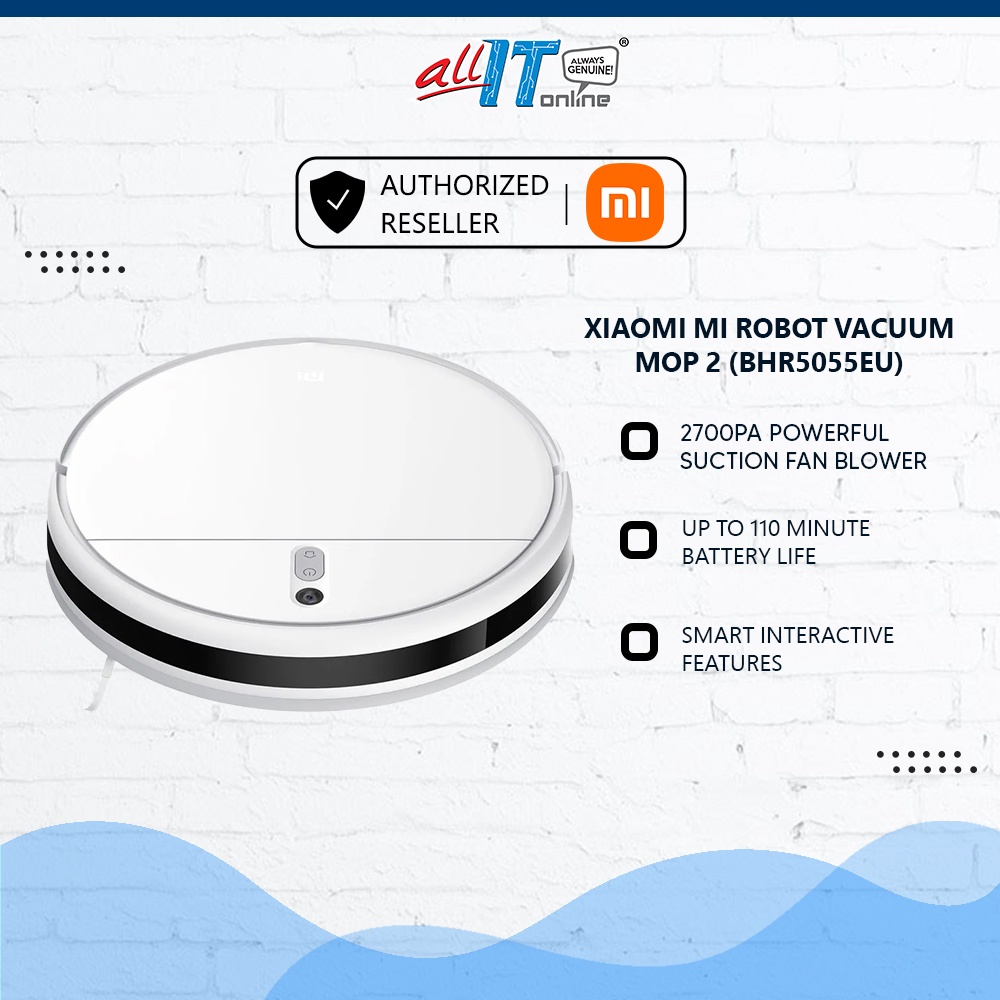 Xiaomi Mi Robot Vacuum Mop 2 BHR5055EU (2700Pa Powerful Blower ...