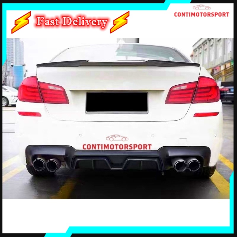 Gloss Black Rear Bumper Diffuser – For BMW 5 Series F10 M5 M Sport 2011-2016