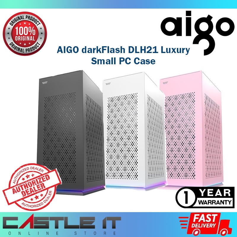 AIGO darkFlash DLH21 Luxury Small Mini Case Chassis ITX Casing BLACK ...