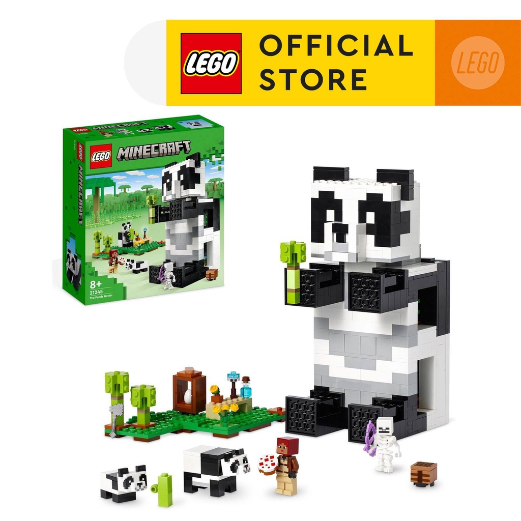 LEGO Minecraft The Panda Haven Toy House with Animals 21245