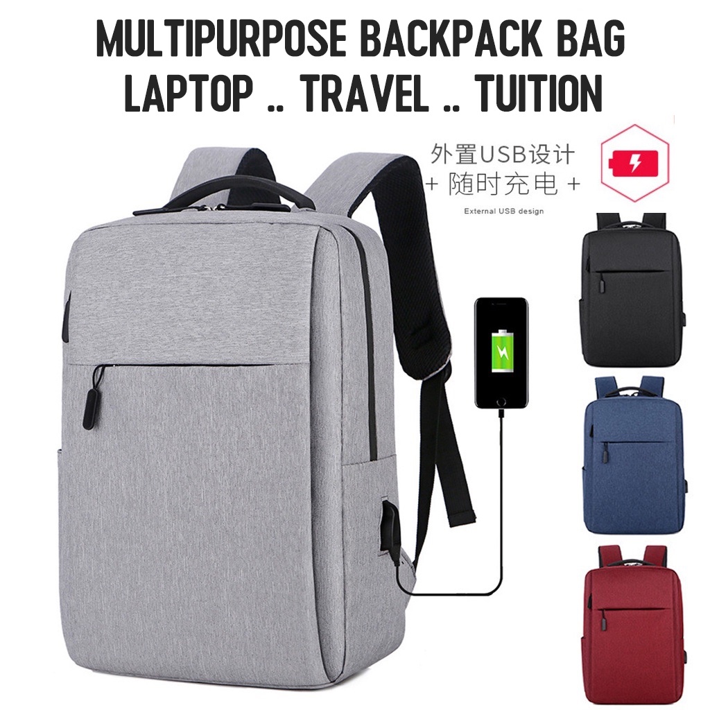 16 ”University College Student School Laptop Backpack Bag Multi ...