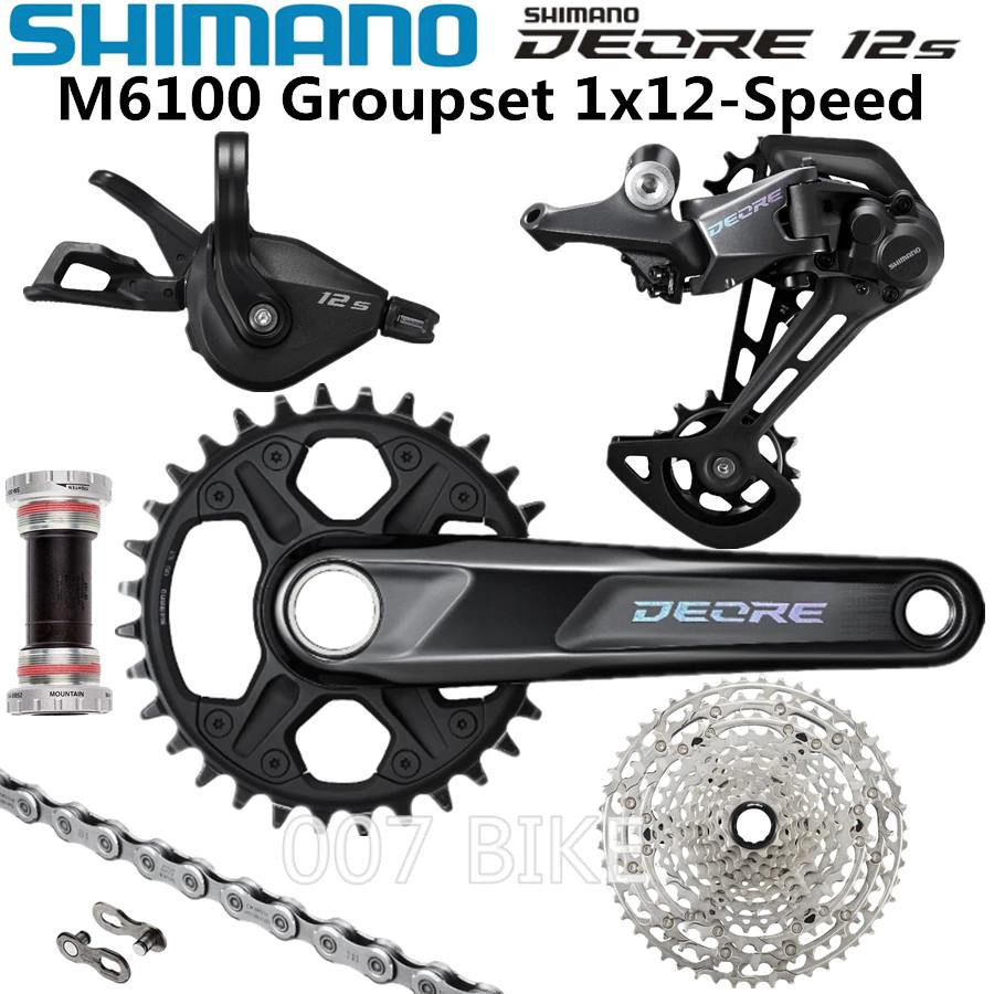 SHIMANO DEORE M6100 Groupset MTB Mountain Bike Groupset 1x12 Speed 32T 170 175mm 10 51T M6120 M6000 Shopee Malaysia