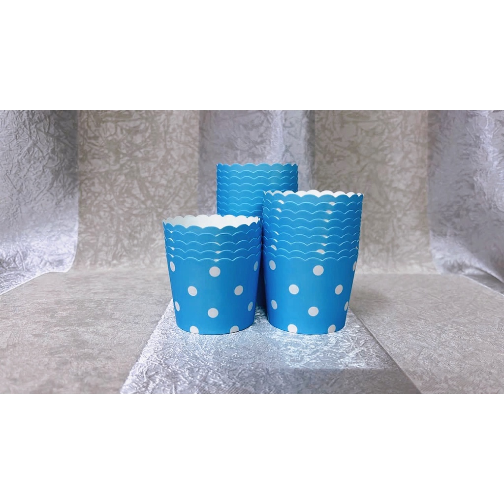 50+- pcs/Roll Colorful Small Paper Cup for Muffin Cup Bekas Kek CupCake ...