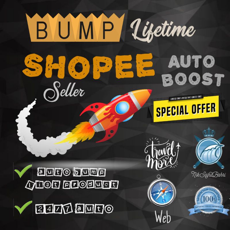 Shopee Auto Bump Boost List Produk Kedai Anda 24 Jam Selamanya Shopee