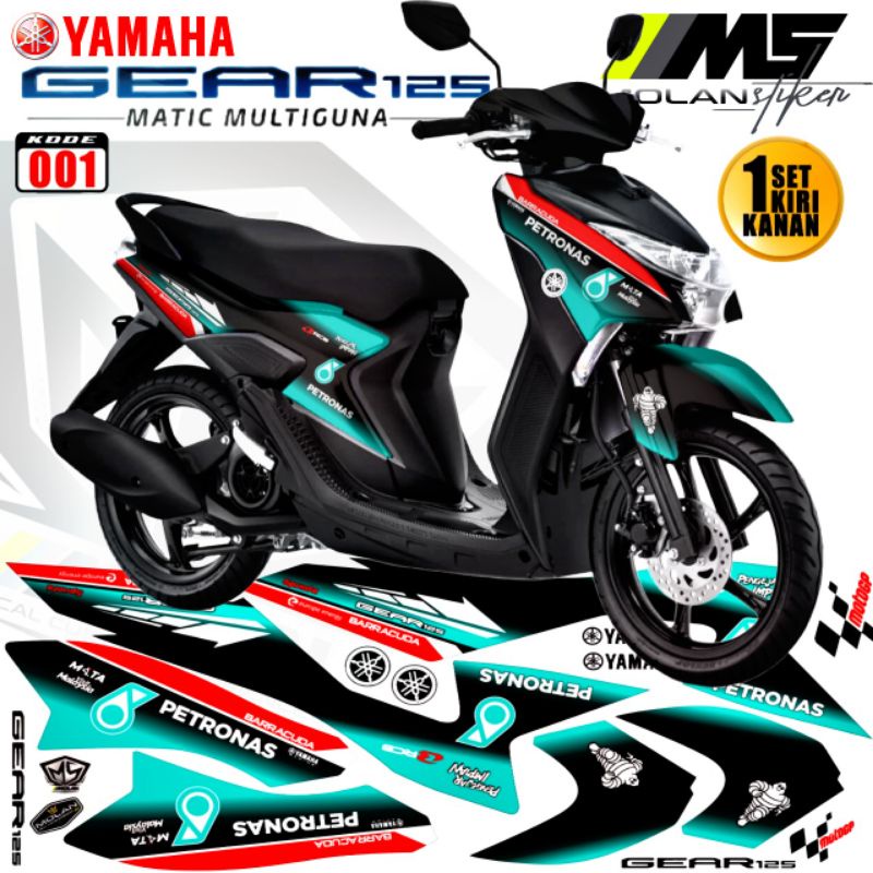 Decal Sticker Striping Variation Yamaha Mio GEAR 125 PETRONAS | Yamaha ...