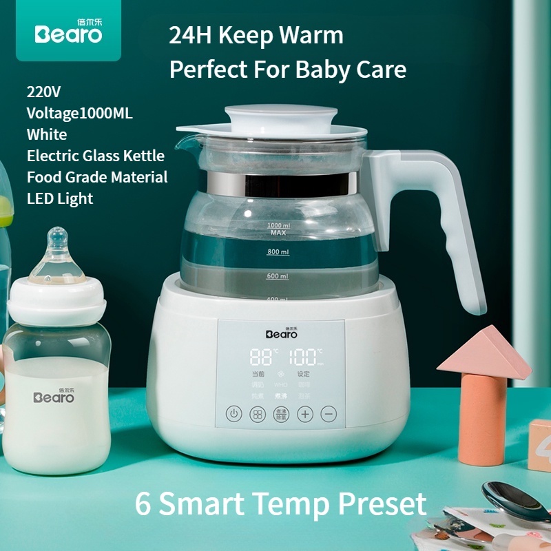 Bearo Electric Kettle Quickly Boil Temperature Control 24H Keep Warm