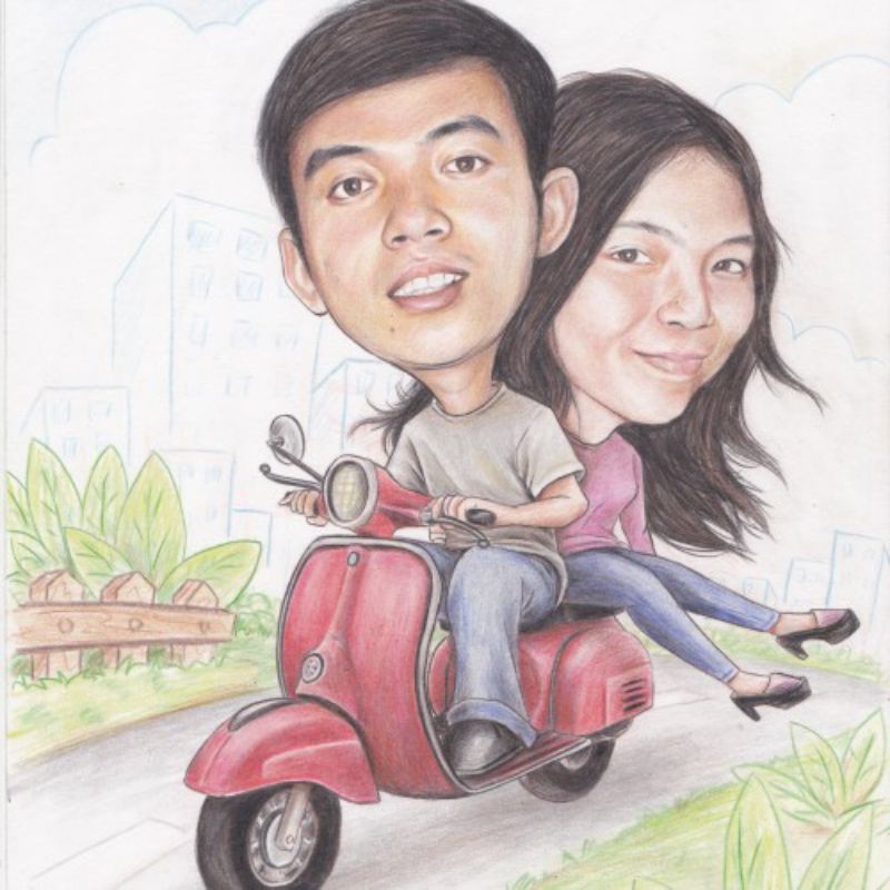Manual A3 Size Face Caricature Shopee Malaysia