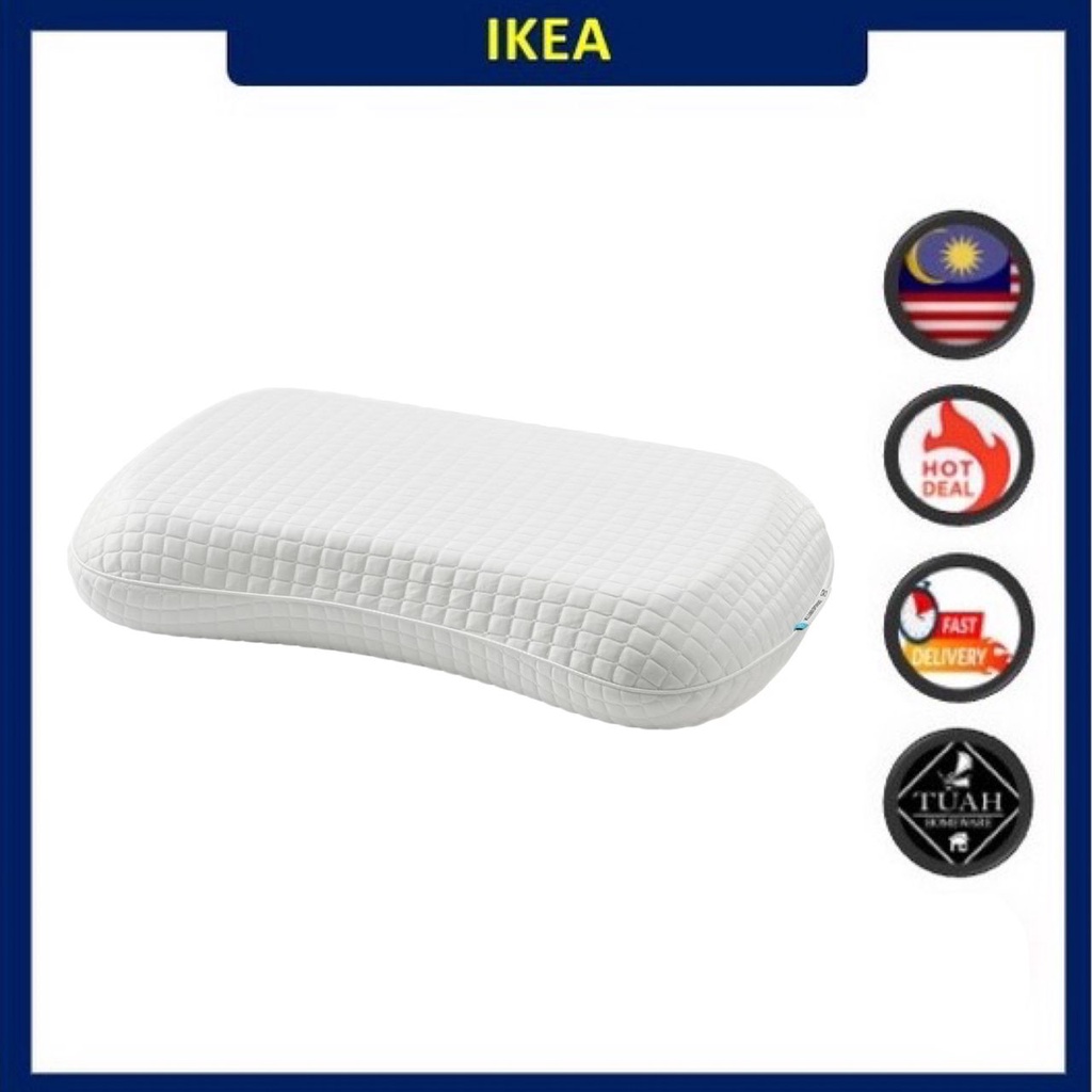 IKEA KLUBBSPORRE Ergonomic Pillow ( 41x70 cm) | Shopee Malaysia