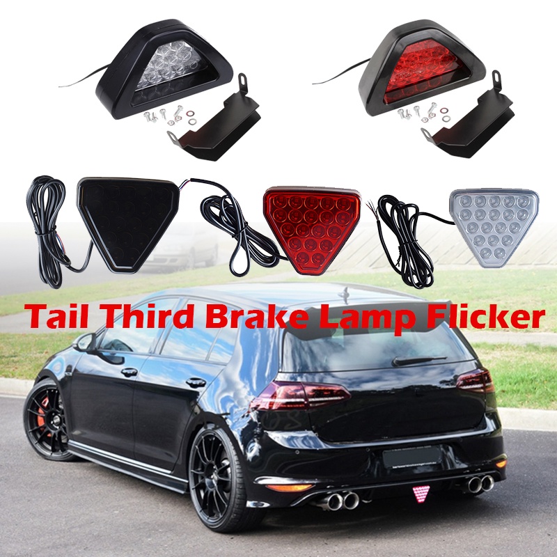 Tail Third Brake Lamp Flicker Stop Signal Light F1 Style Triangle