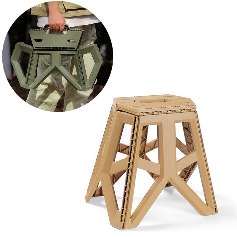 Military Style Camping Stool Outdoor Foldable Folding Portable Chair ...