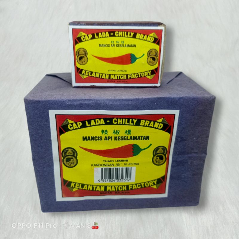 Cap Lada Chilly Brand Mancis Api Keselamataan Shopee Malaysia 9924