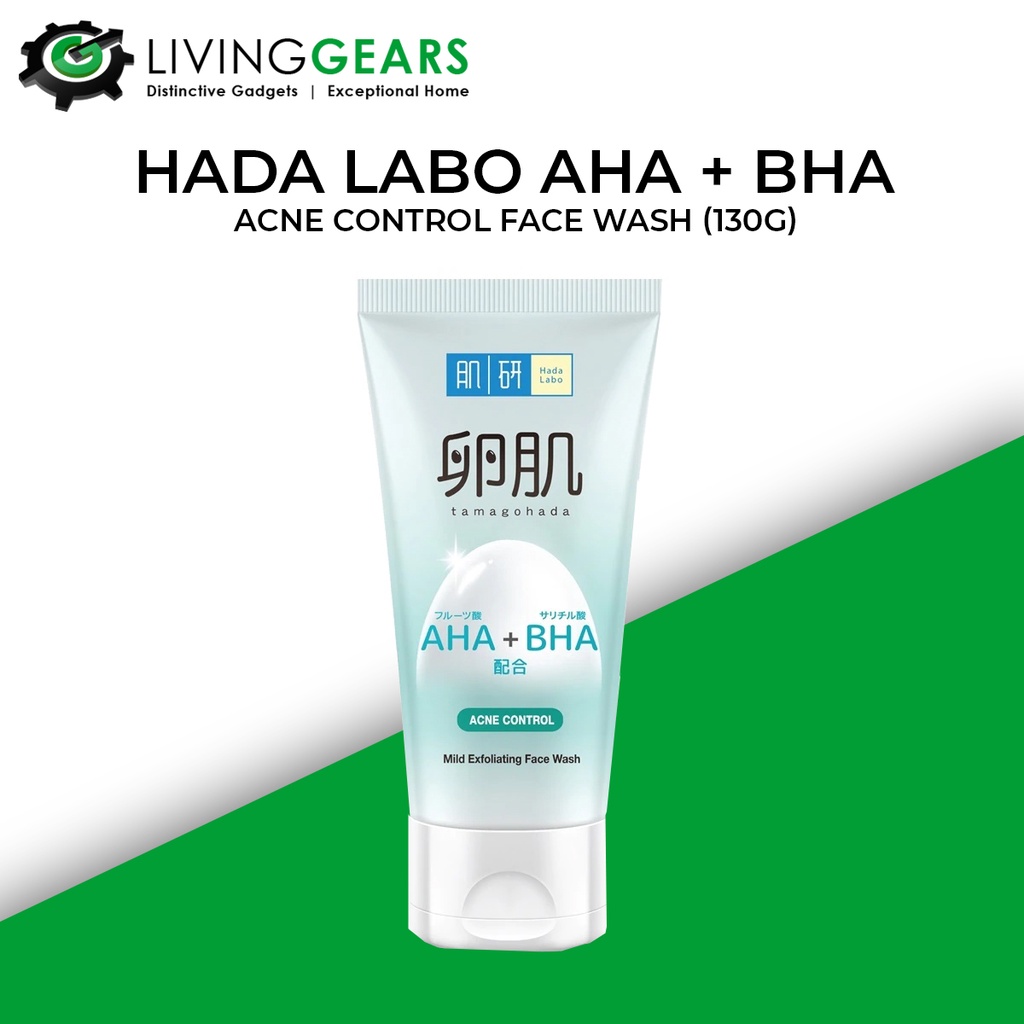 HADA LABO AHA+BHA Acne Control Face Wash 130G Shopee Malaysia