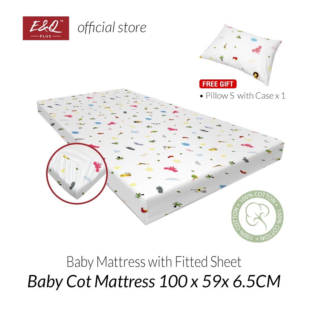 ENQ Baby Mattress / Baby Cot Tilam / Baby Cot Mattress / Quality Zip