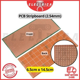 XTYaa 5 Pezzi 6.5x14.5cm Stripboard Veroboard non tagliato PCB Platine Singolo Circuito Lato