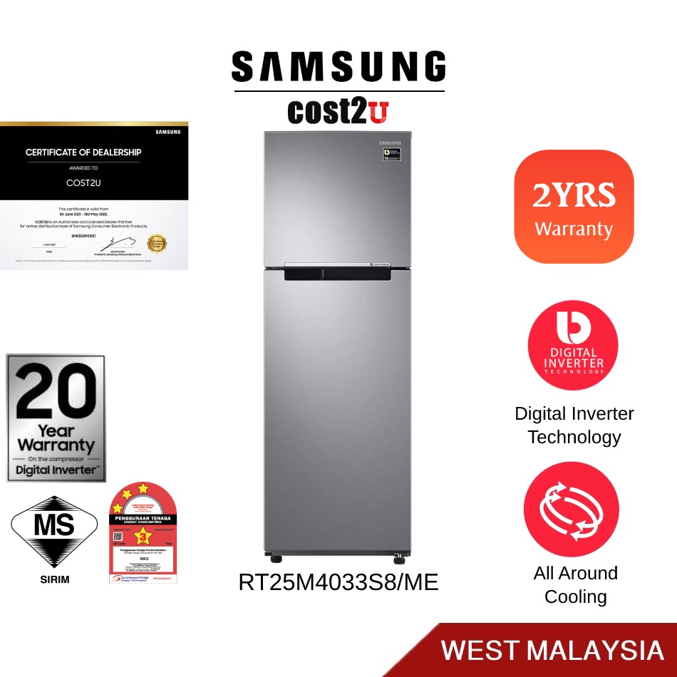 Samsung 253 Litres Star Frost Free Digital Inverter Double, 59 OFF