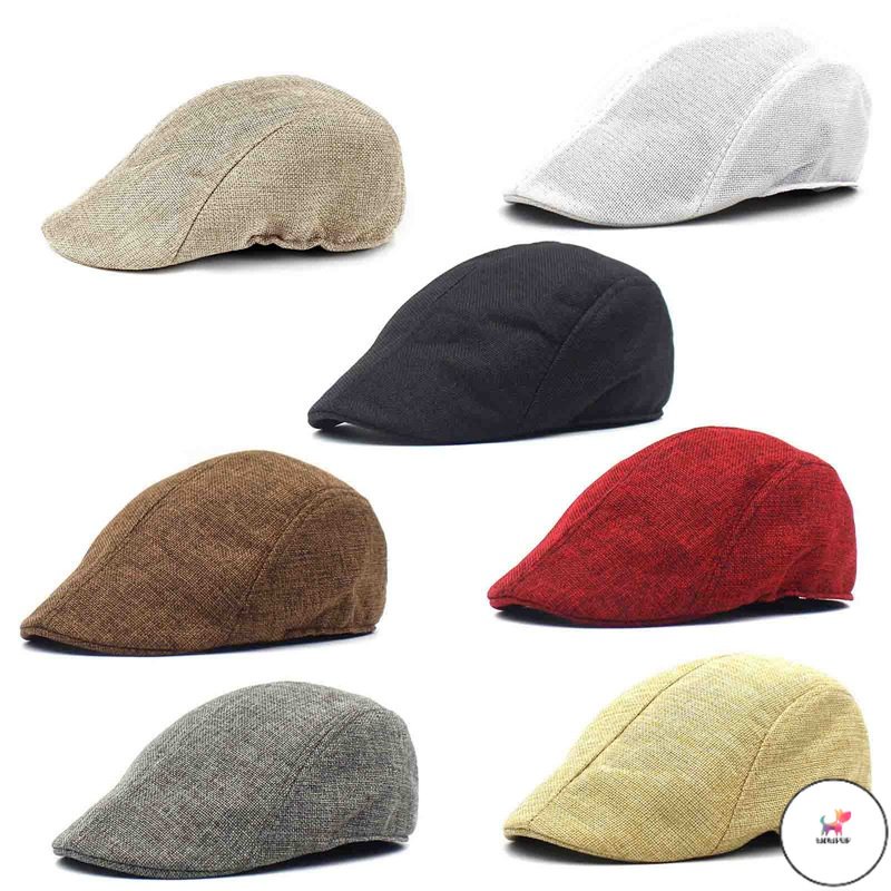 Newsboy Cap Men Duckbill Visor Hat Winter Autumn Warm Flat Caps Man  Breathable Outdoor Berets Pu Leather