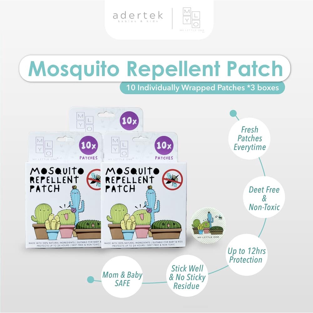 MyLO Mosquito Repellent Patch Safe for Baby & Pregnant Mum DEET Free