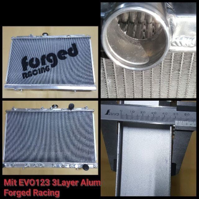 Mitsubishi Evo1/2/3 Forged Racing 3ROW Fully Aluminium Radiator ...