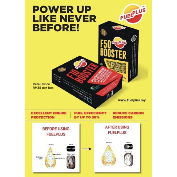 NO. 1 Fuel Addictives FUELPLUS ⬆️30 mileage JIMAT Minyak (100